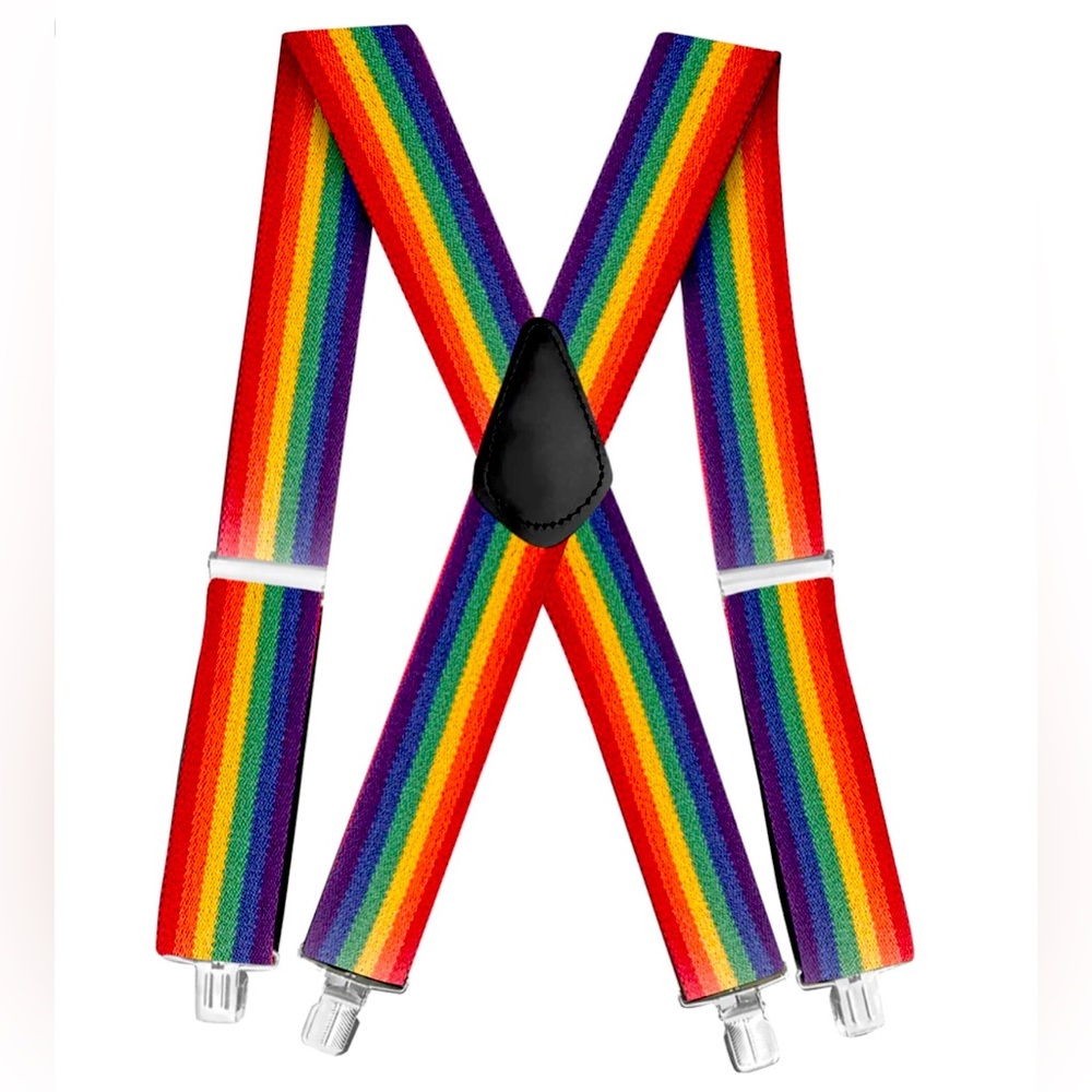🌈Brand new ! Rainbow Suspenders